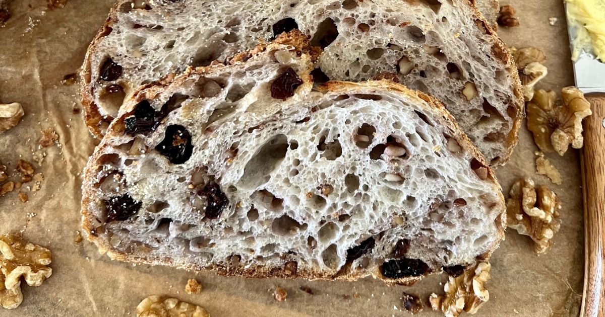 Walnut Raisin Sourdough Bread The Pantry Mama