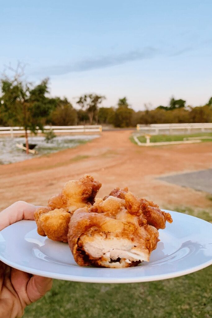 Fried Chicken made with sourdough discard batter.