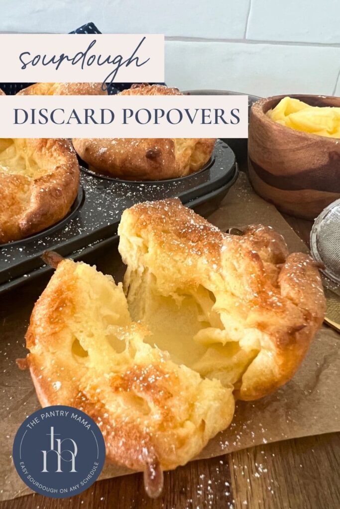 Sourdough Discard Popovers Recipe - Pinterest Image