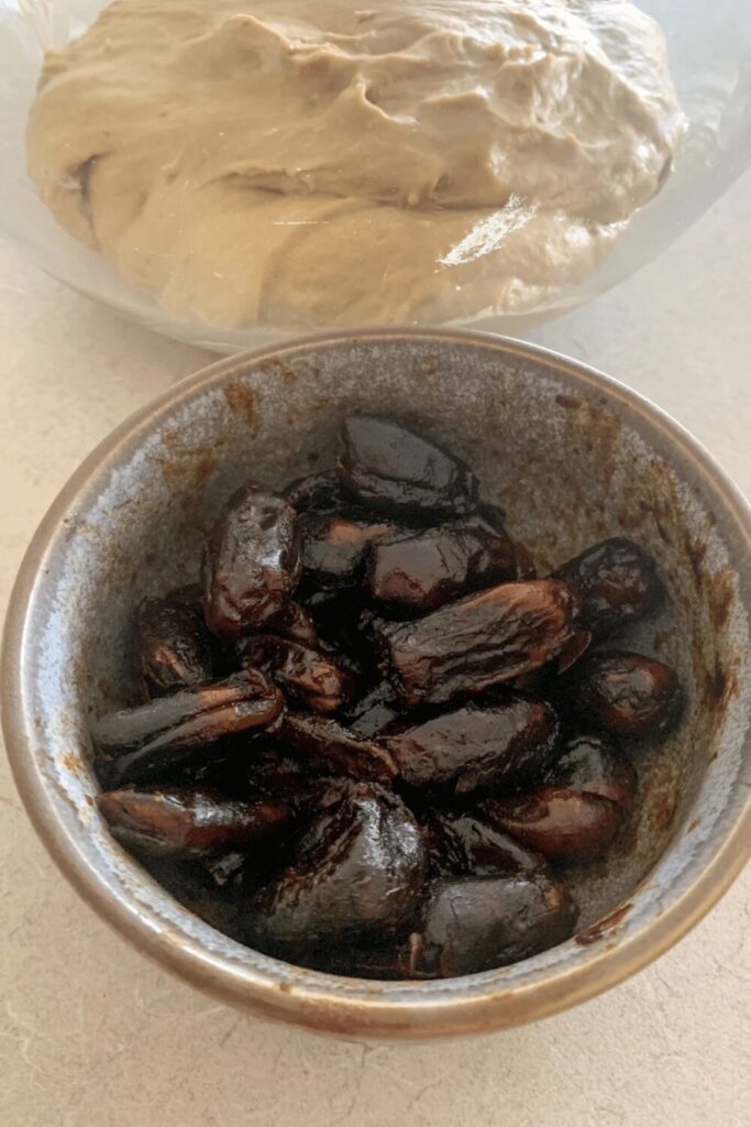 Coffee sourdough with maple infused dates