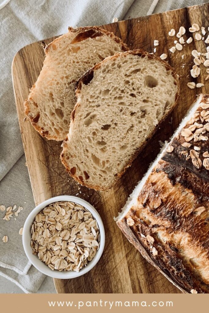 Flavored sourdough - honey oat sourdough bread