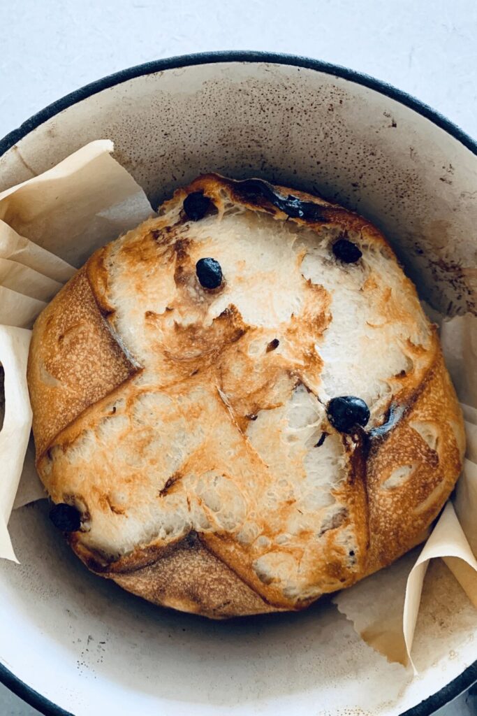 Maple Blueberry and Sweet Lemon Zest Sourdough Bread Recipe