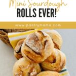 Mini sourdough bread rolls boule