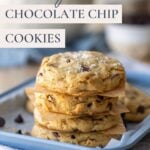 Sourdough chocolate chip cookies - Pinterest Image