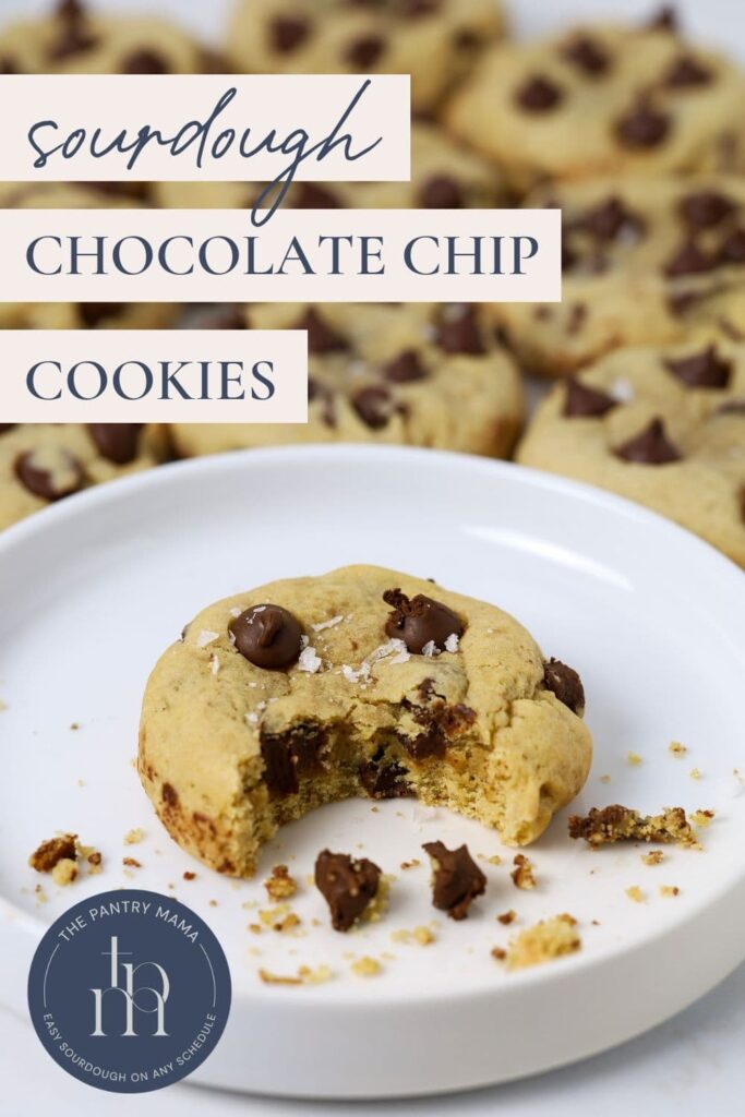 Sourdough Chocolate Chip Cookies - Pinterest Image