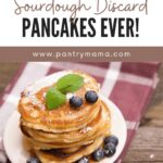 Fluffy sourdough discard pancakes