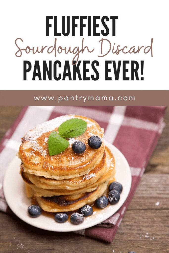 Fluffy sourdough discard pancakes
