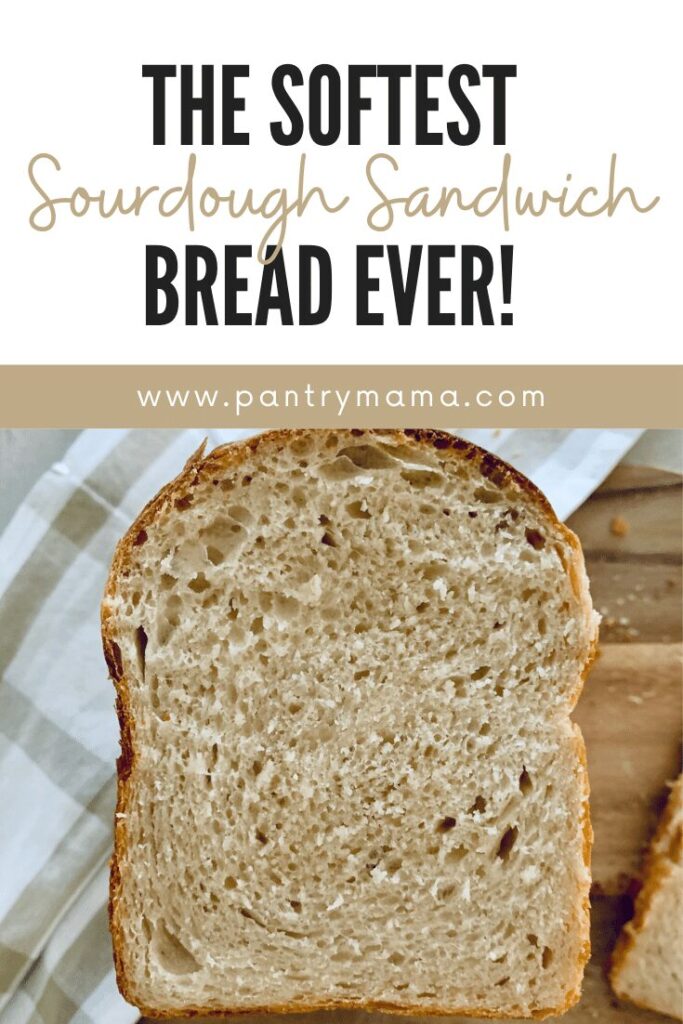 The softest sourdough sandwich bread ever.