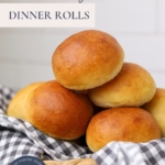 Soft Sourdough Dinner Rolls - Pinterest Image