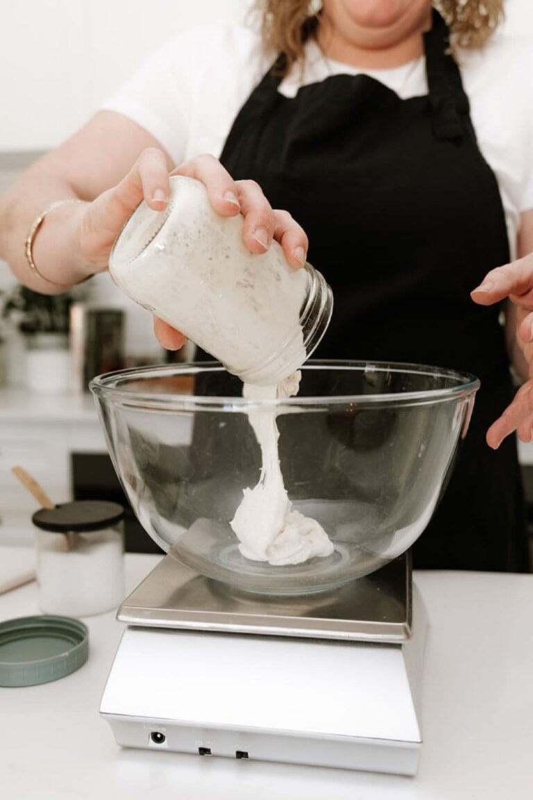 Benefits of weighing sourdough ingredients rather than using volume measures