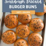 SOURDOUGH DISCARD HAMBURGER BUNS - PINTEREST IMAGE