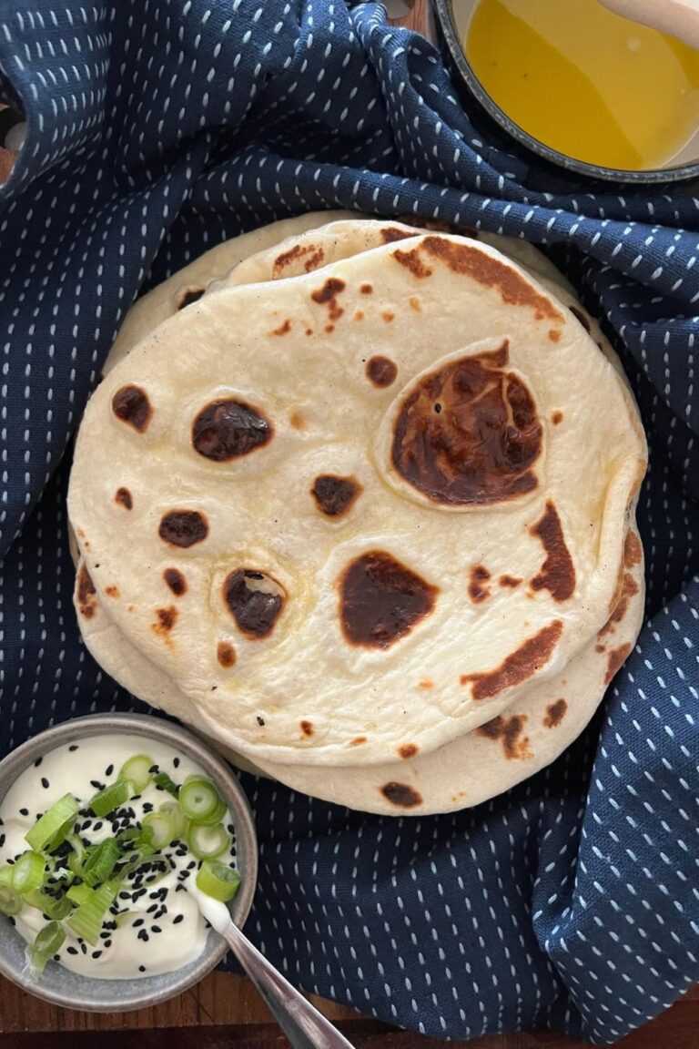 Sourdough Discard Naan Bread Recipe - Feature Image