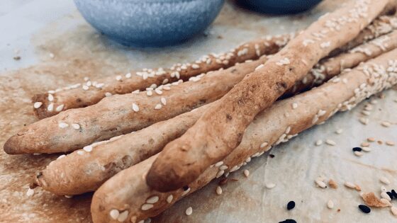 Sourdough Garlic Grissini (Crunchy Breadsticks) — Bread & Basil