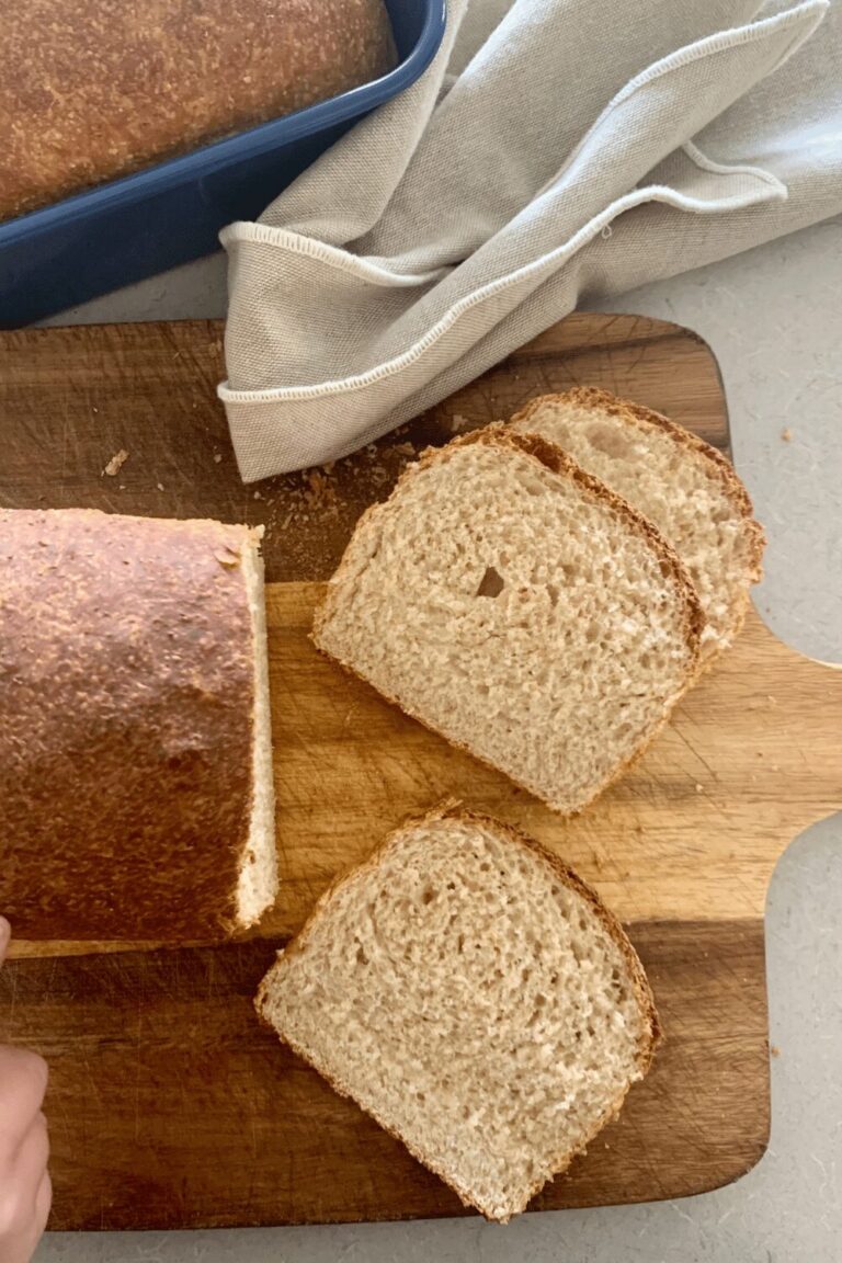 Whole Wheat Sourdough Discard Sandwich Bread