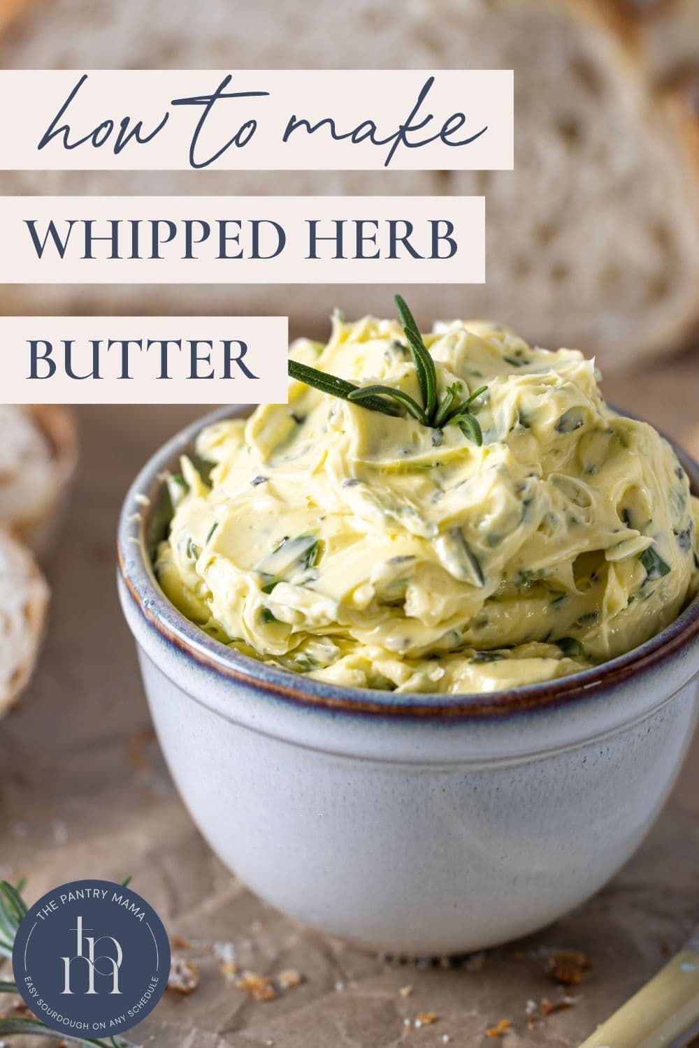 Whipped Herb Butter - Pinterest Image