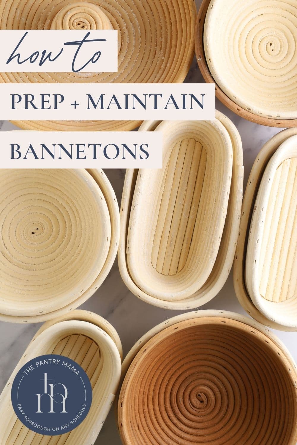 How to prep and maintain bannetons - Pinterest Image