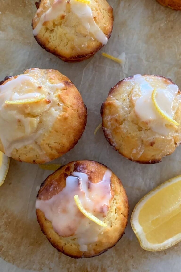 Sourdough Lemon Muffins