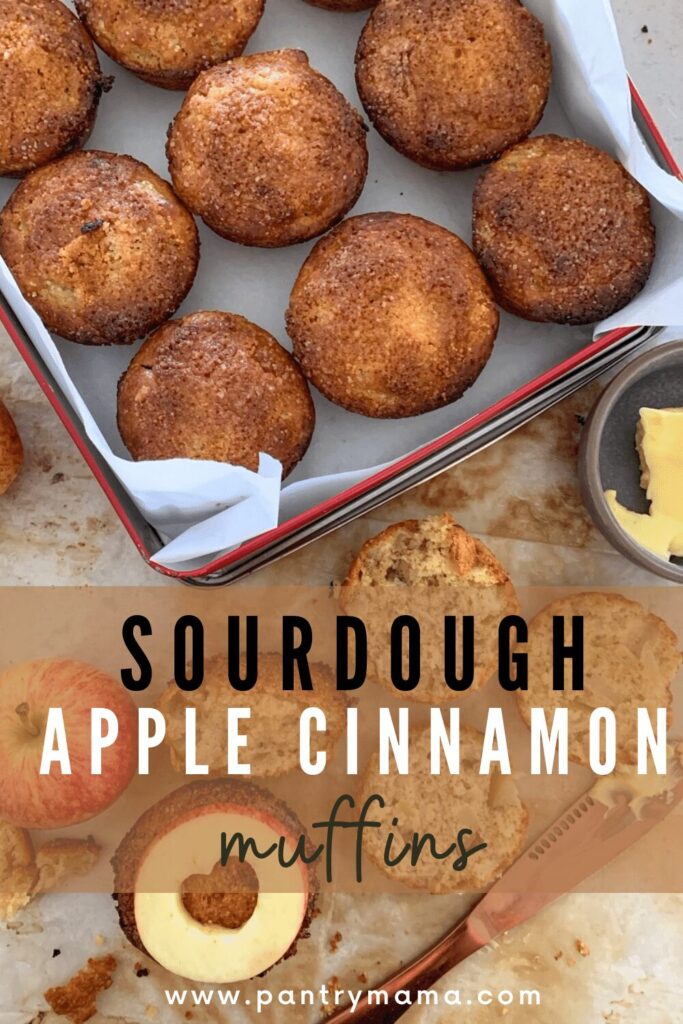 Sourdough Apple Cinnamon Muffins - Pinterest Image