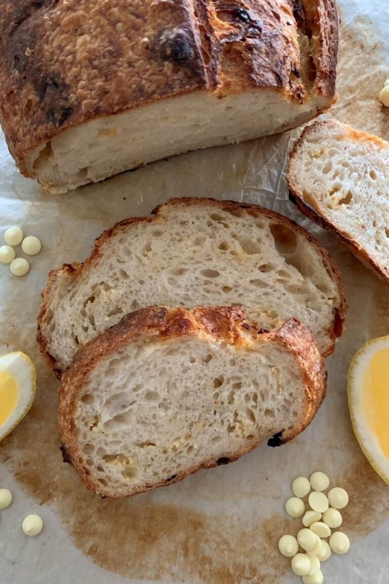 White Chocolate and Lemon Sourdough Bread