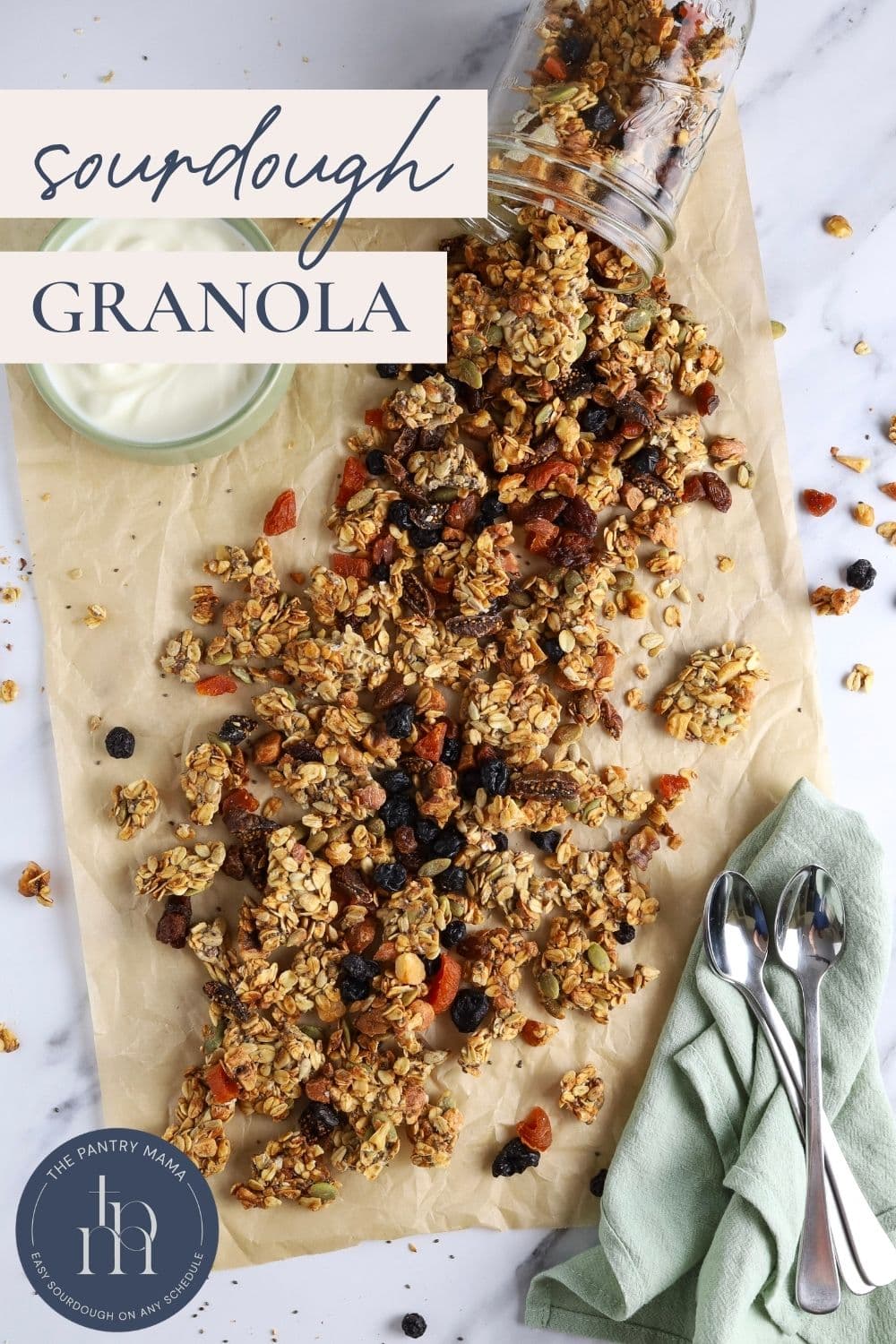 Sourdough Granola - Pinterest Image