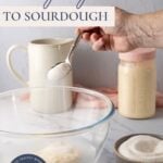 Adding Sugar to Sourdough Bread - Pinterest Image