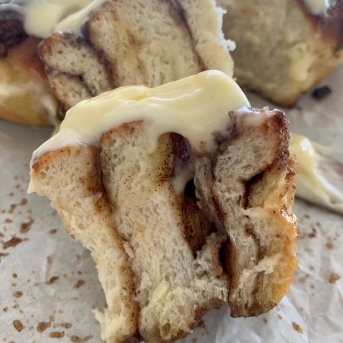 Soft Overnight Sourdough Cinnamon Rolls