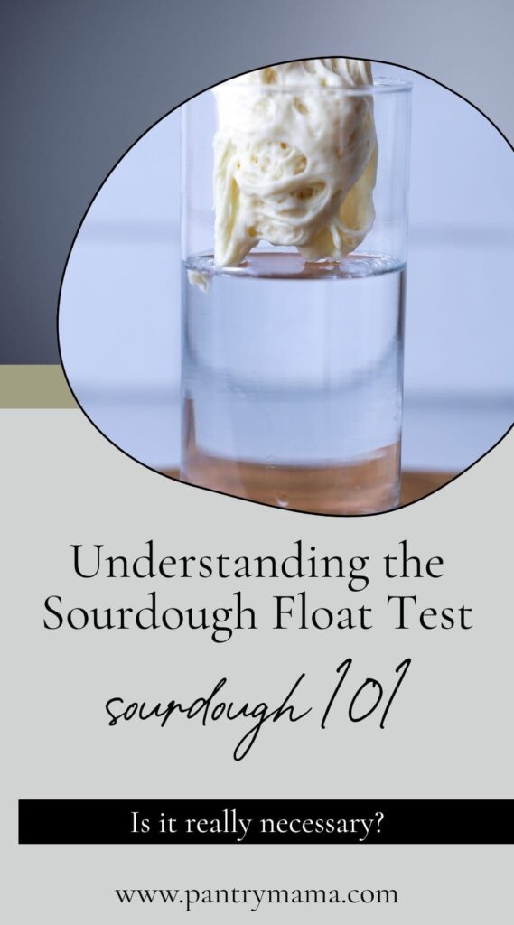 Understanding the sourdough float test - Pinerest Pin