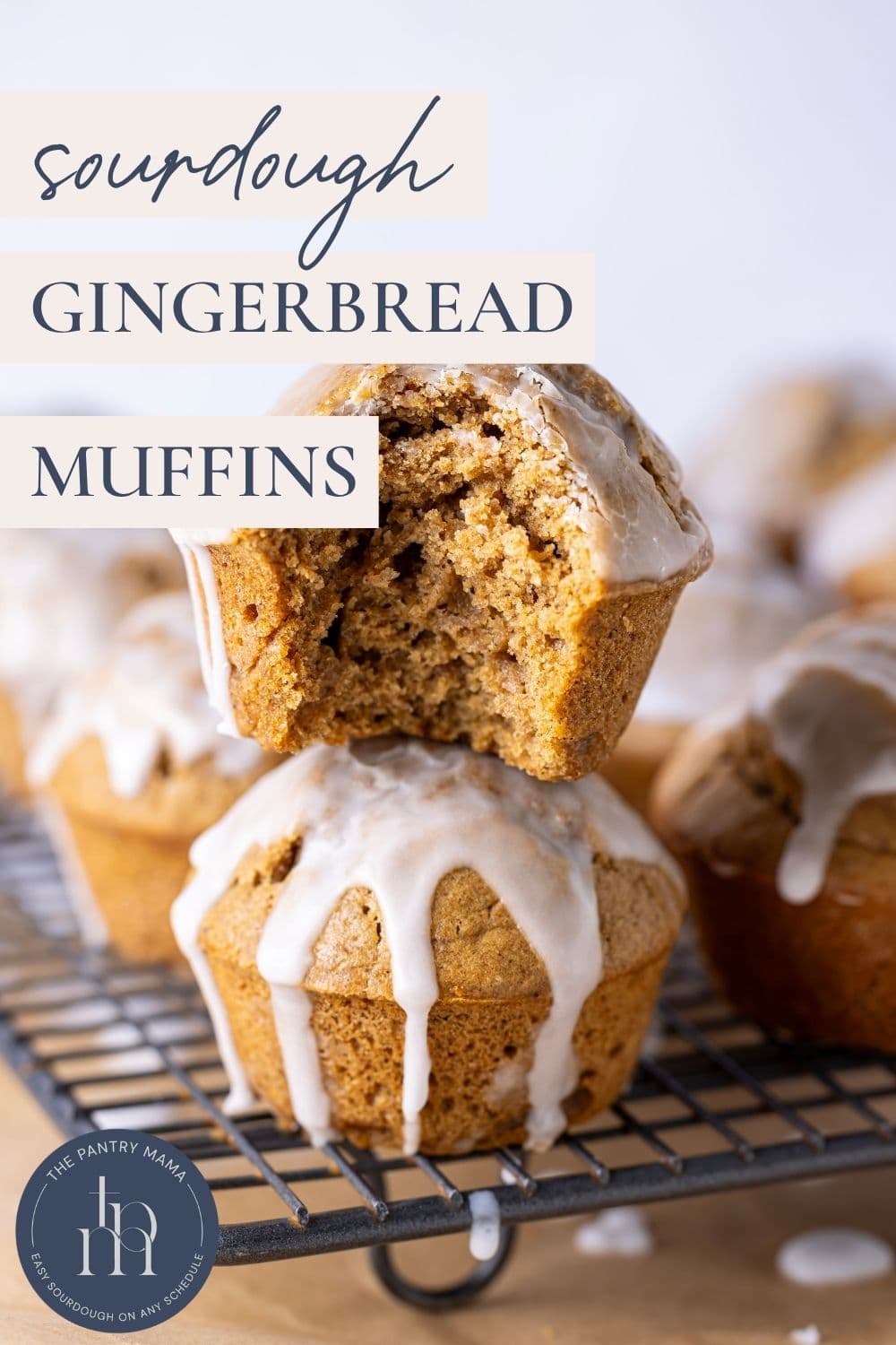 Sourdough Gingerbread Muffins - Pinterest Image