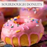 Baked Sourdough Donuts - Pinterest Image