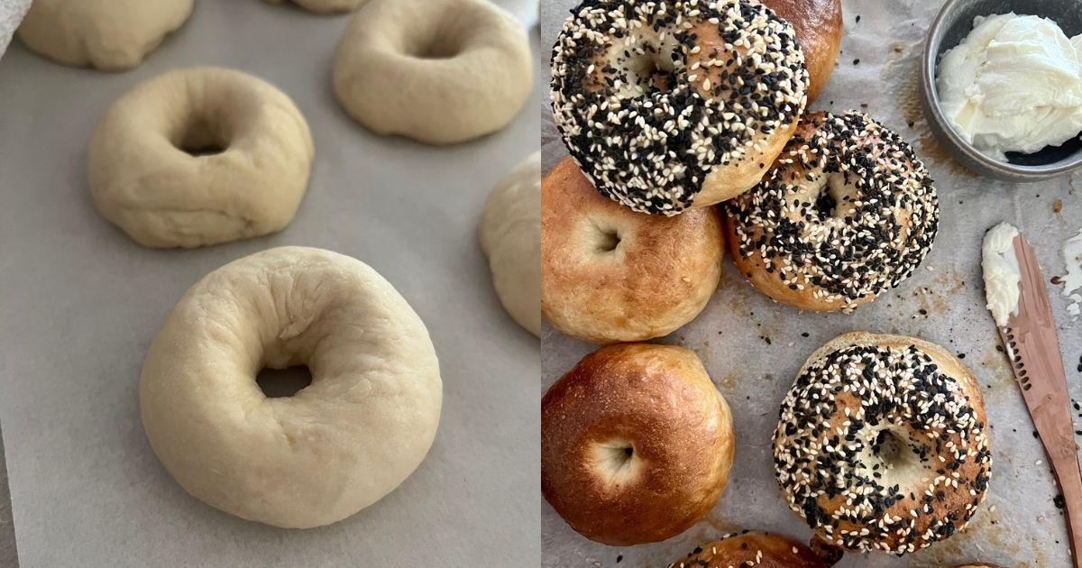 Easy Sourdough Bagels [instructions for discard + overnight] The