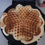 Cooked overnight sourdough waffles