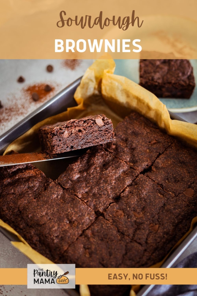 SOURDOUGH BROWNIES - PINTEREST IMAGE