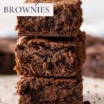 Sourdough brownies - Pinterest Image