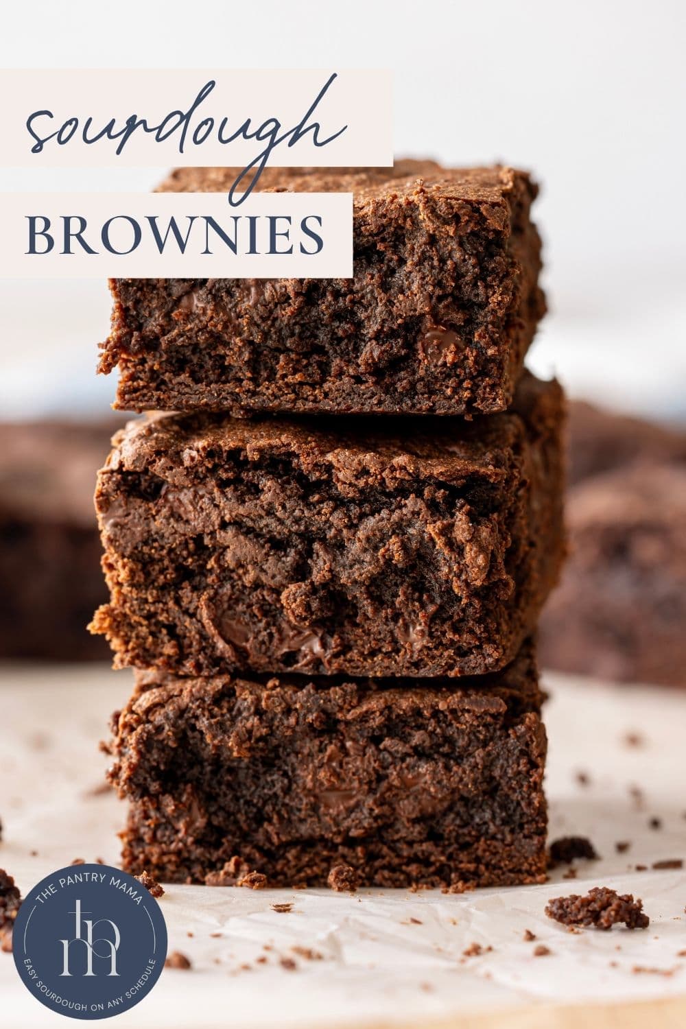 Sourdough Brownies - Pinterest Image