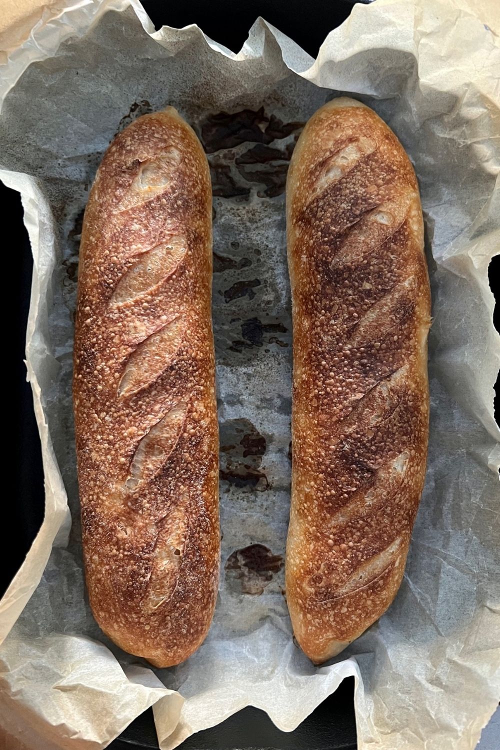 Beginner's Sourdough Baguette Recipe [easy step by step] - The Pantry Mama