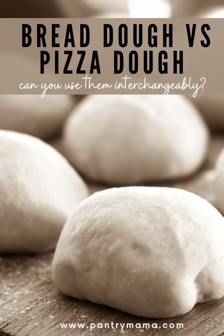 Bread Dough VS Pizza Dough - Pinterest Image