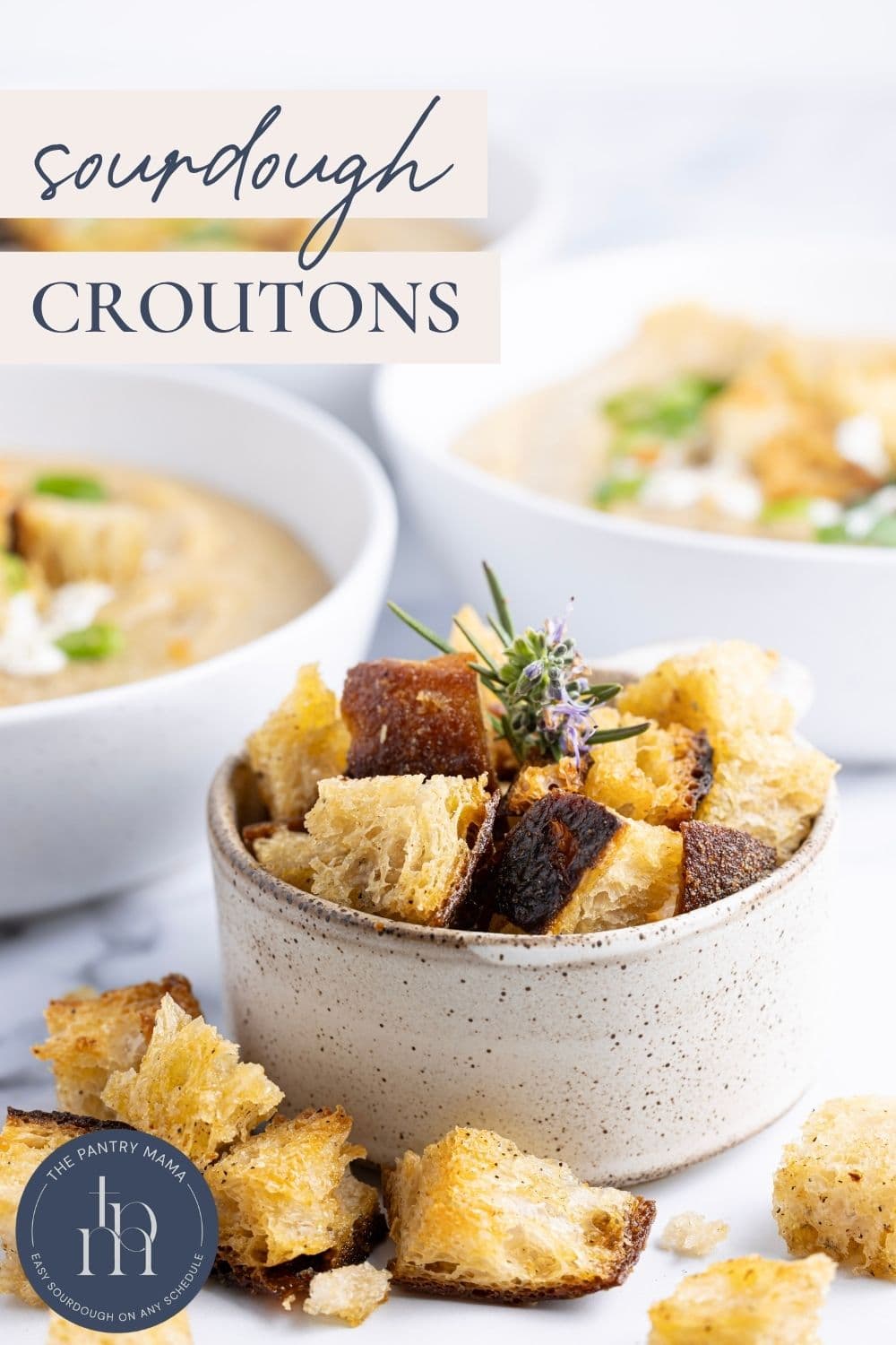 Sourdough Croutons - Pinterest Image