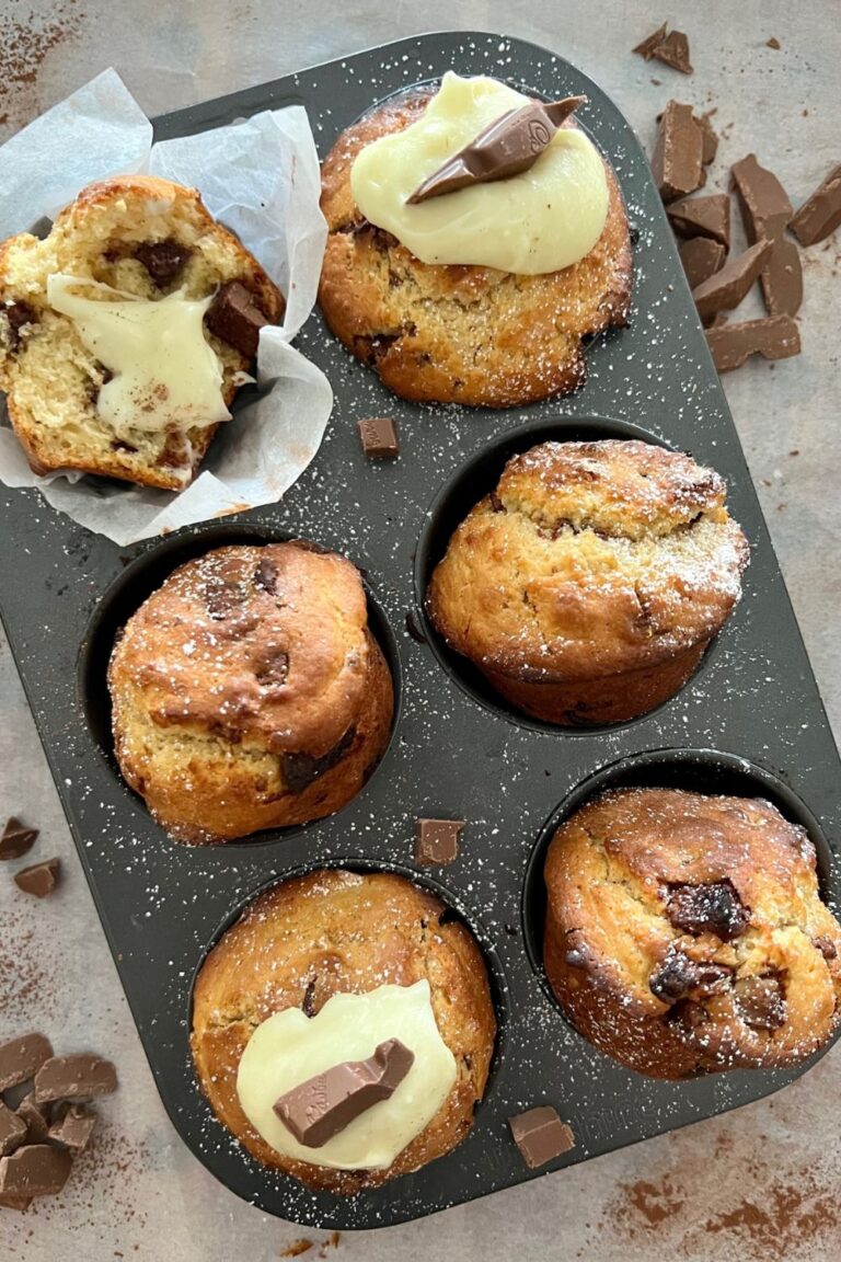 Sourdough chocolate chunk muffin recipe