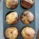 CHOCOLATE CHUNK SOURDOUGH MUFFINS