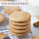 Sourdough snickerdoodle cookies - Pinterest Image