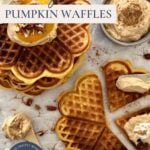 Sourdough pumpkin waffles - Pinterest Image