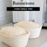Stop sourdough sticking to bannetons - Pinterest Image