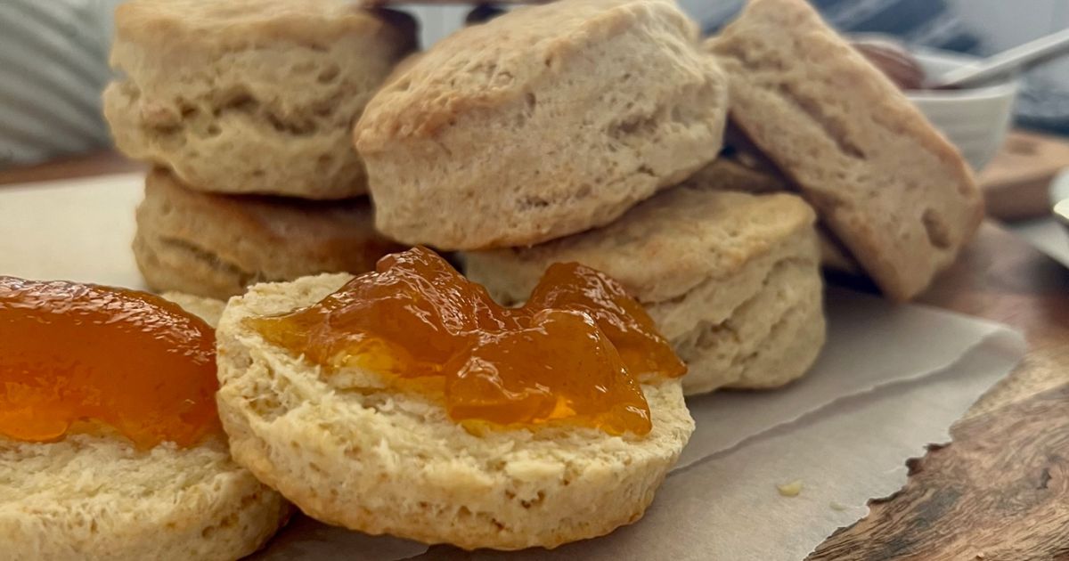 Flaky Sourdough Biscuits