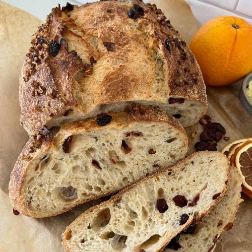 Orange Cranberry Sourdough Bread - The Pantry Mama