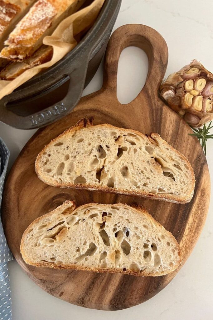 Roasted Garlic Sourdough Bread Recipe The Pantry Mama