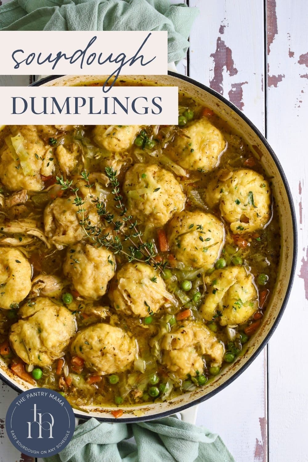 Sourdough dumplings - Pinterest Image