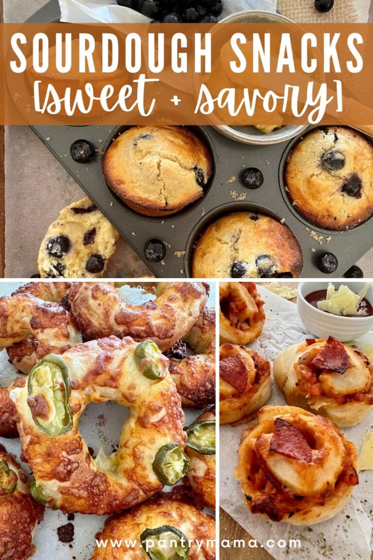 Sourdough Snacks - Sweet and Savory - Feature Pinterest Image