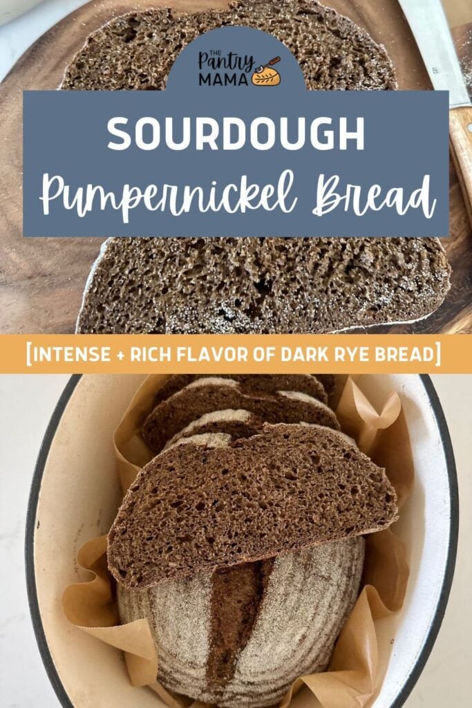 SOURDOUGH PUMPERNICKEL BREAD - PINTEREST IMAGE
