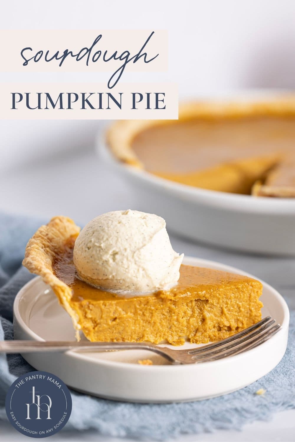 Sourdough pumpkin pie - Pinterest Image