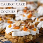 Sourdough carrot cake cookies - Pinterest Image